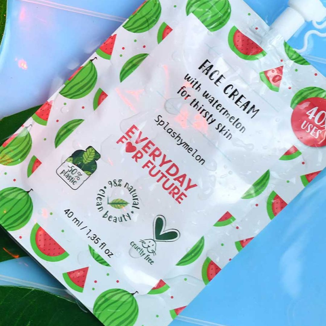 Feuchtigkeitsspendende Gesichtscreme mit Wassermelone
