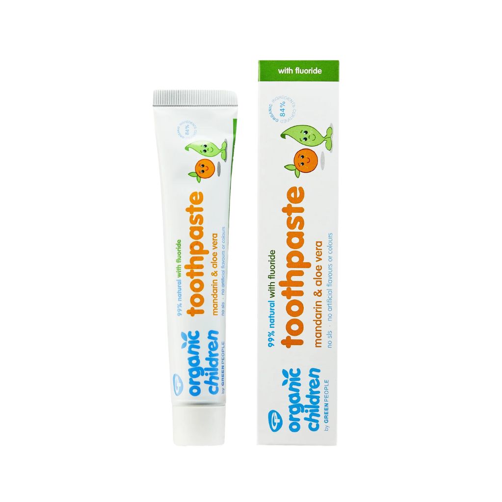 Organic Children Toothpaste With Fluoride - Mandarin & Aloe Vera