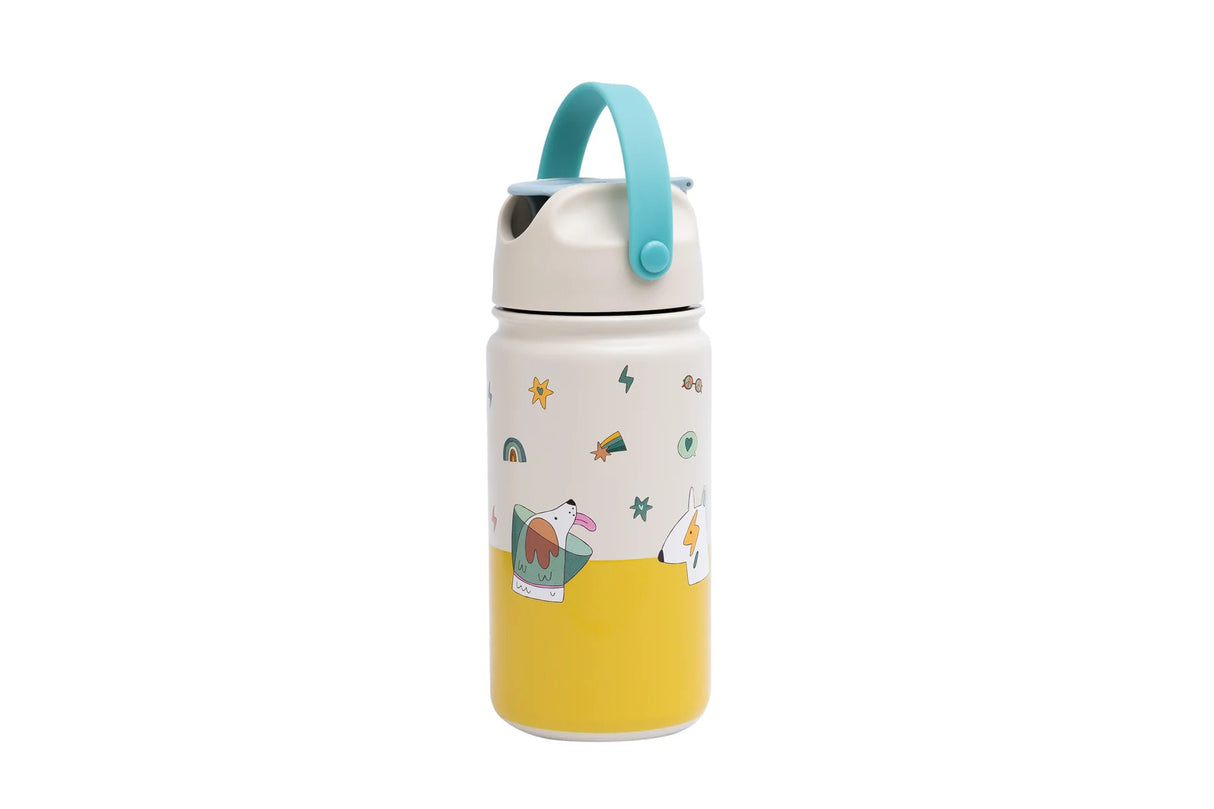 Stainless Steel Drink Bottle - Funky Dogs