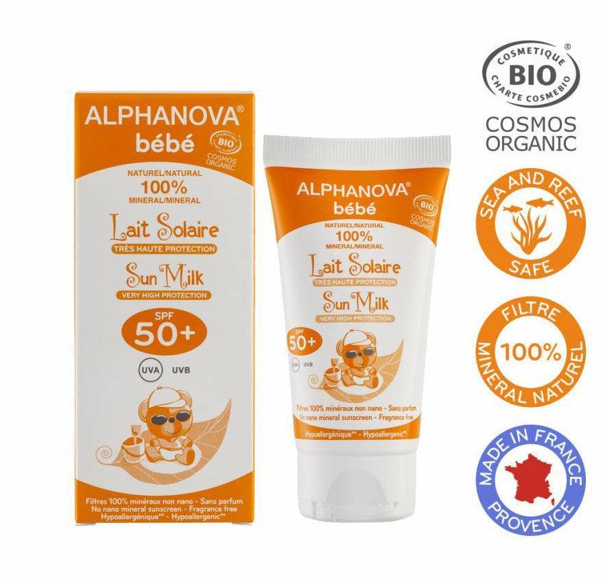 Alphanova Baby Sun Bio Zonnebrandmelk Baby SPF50+