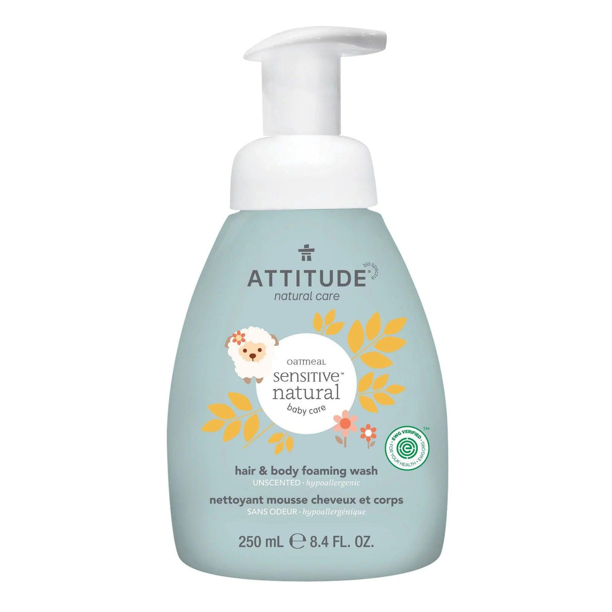 Attitude-Baby-Sensitive-2-in-1-Natural-Hair-and-Body-Foaming-Wash