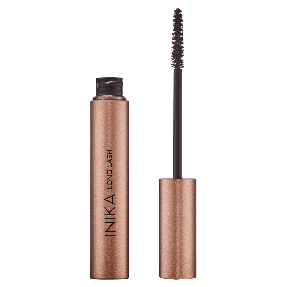 INIKA-Long-Lash-Mascara-Brown-Borstel
