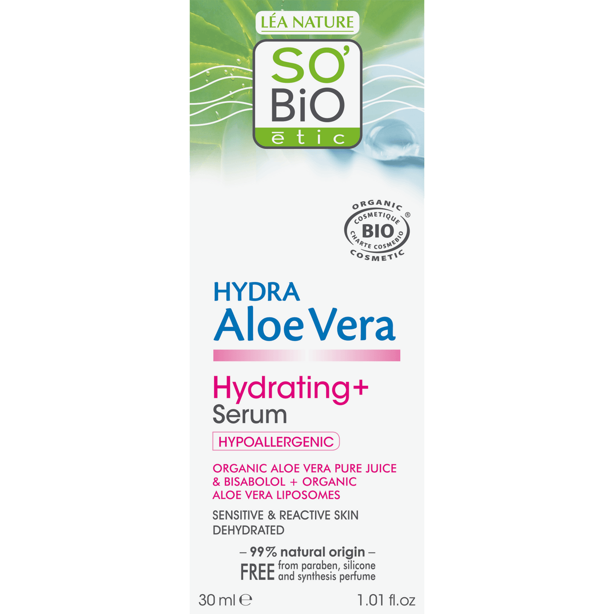 SO'BIO étic - Aloë Vera Hydrating+ serum
