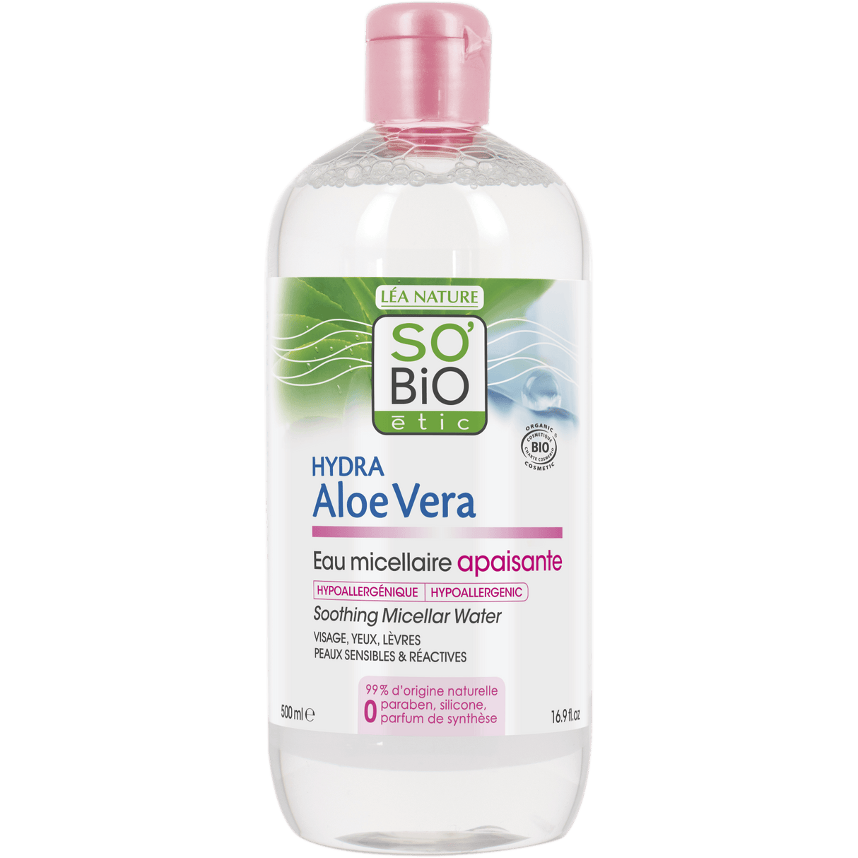 SO'BIO étic - Aloë Vera Soothing micellar water