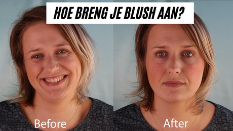 Hoe breng je blush aan