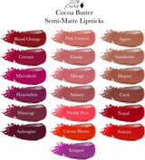 100-pure-cocoa-butter-matte-lipsticks Shades