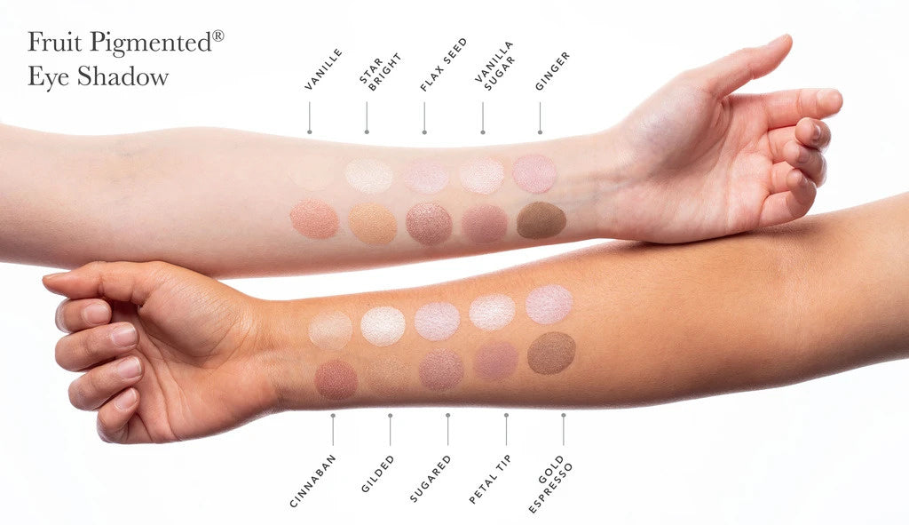 100% Pure Eyeshadow Swatches