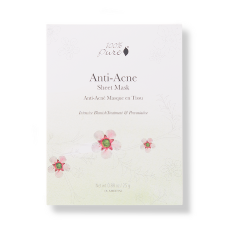 100% Pure Sheet Mask - Anti Acne (5 stuks)