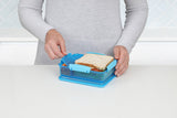 41482_975ml_LUNCH_SnackAttackDuo_Lifestyle_Bench_Food_Open_Hands_Blue