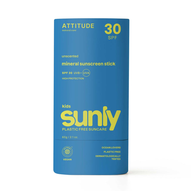 Attitude Minerale Zonnebrand Stick Baby & Kids SPF30 - Geurvrij