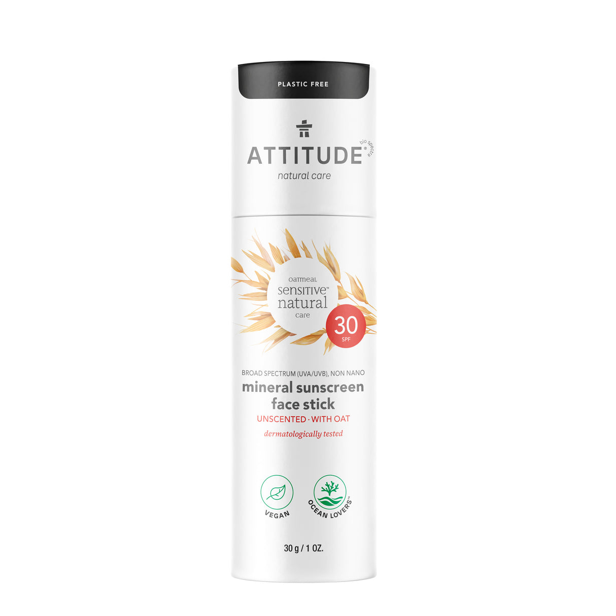 Attitude Minerale Zonnebrandcreme Gezicht Sensitive - SPF30 Plasticvrij