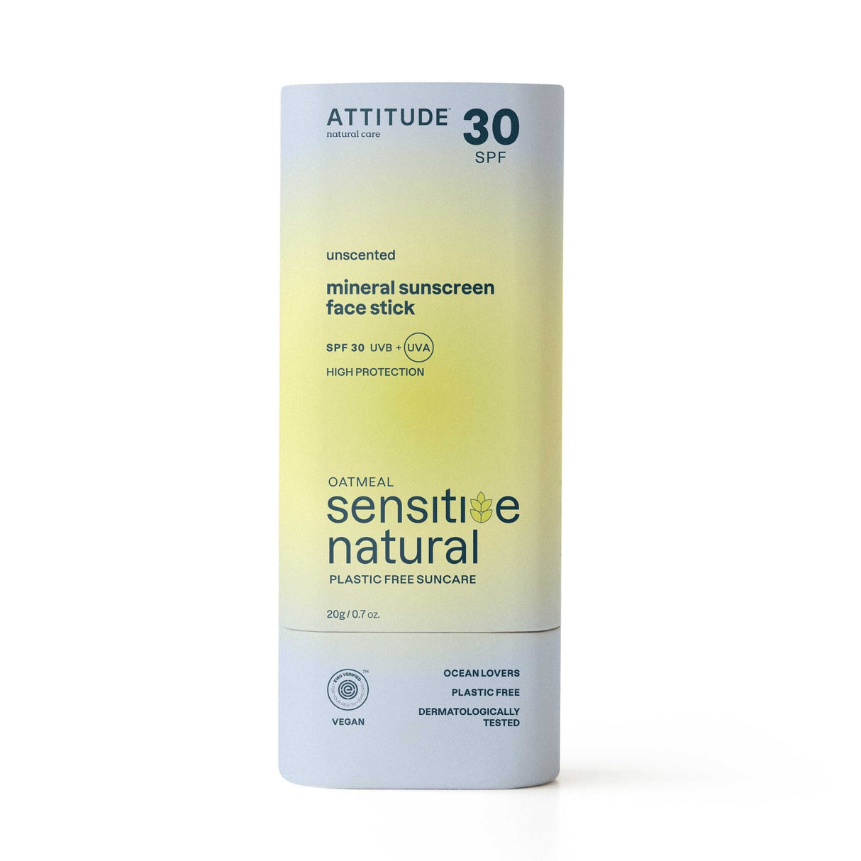 Attitude Minerale Zonnebrandcreme Gezicht Sensitive - SPF30 Plasticvrij