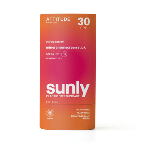 Attitude Minerale Zonnebrandstick SPF30 - Oranjebloesem (85g) Plasticvrij