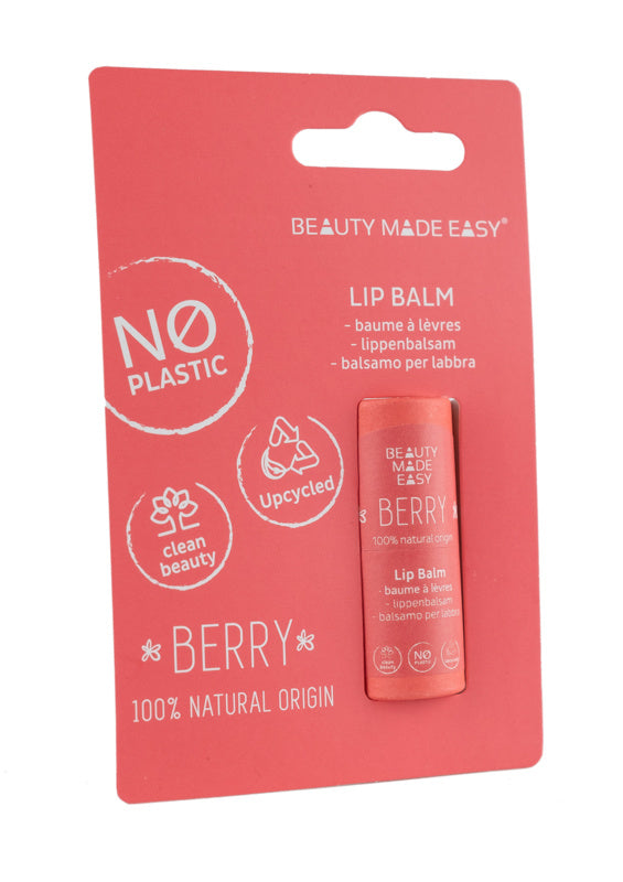 Beauty Made Easy Paper Tube Lipbalm - Berry