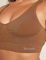 boody padded-shaper-crop-bra-bruin-detail