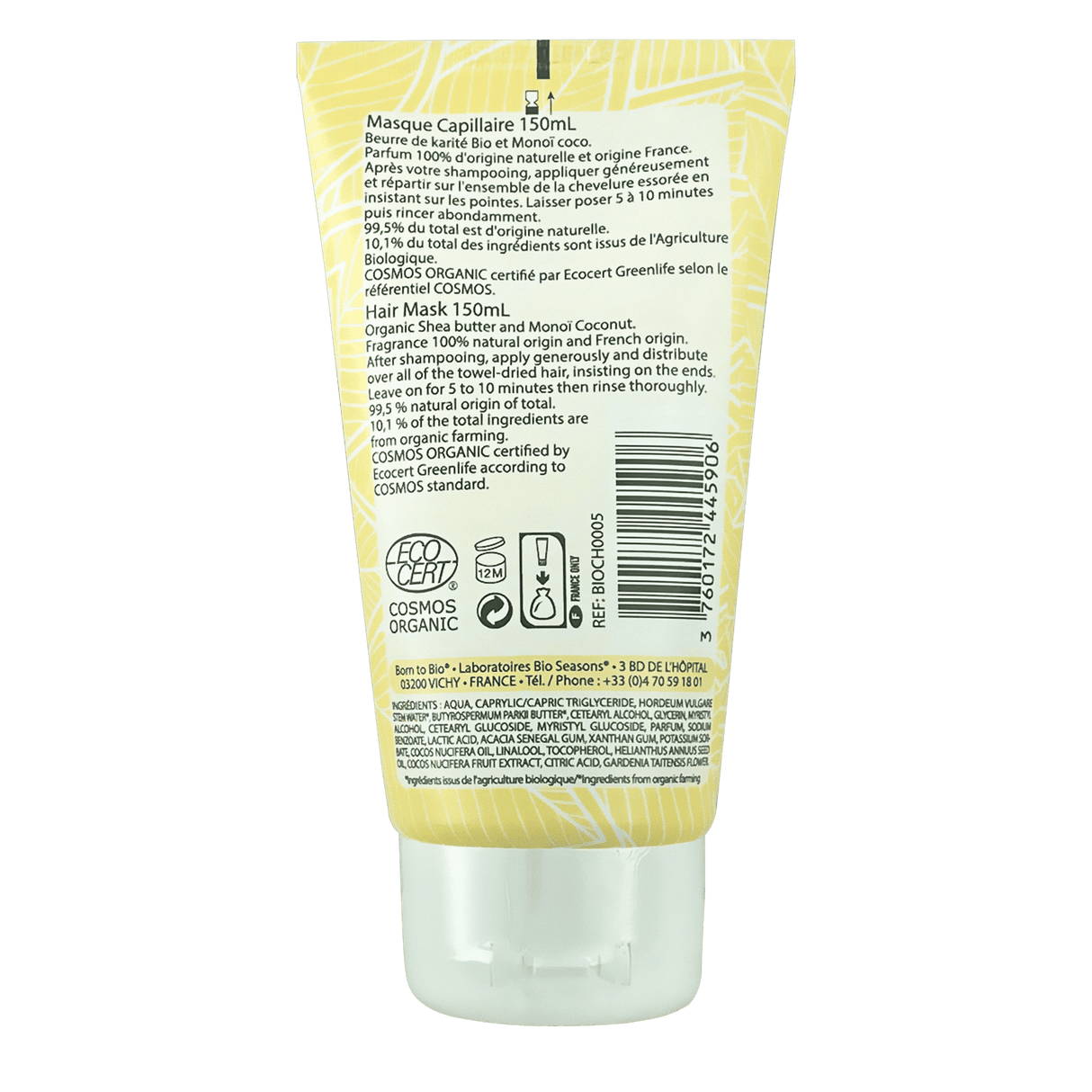 Born to Bio Monoi Hair Mask Back