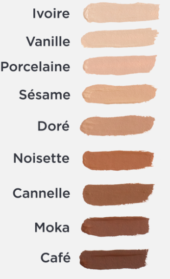 concealer shades - light to dark