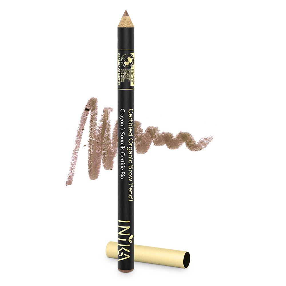 INIKA Certified Organic Brow Pencil 1.2g Blonde Bombshell With Product