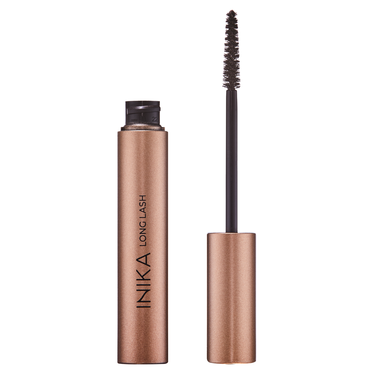 INIKA-Long-Lash-Mascara-Brown-Borstel