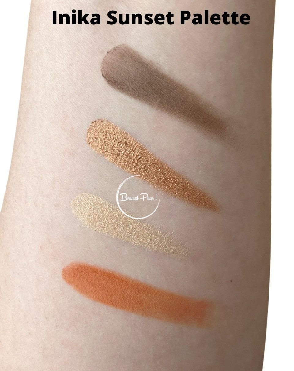 Inika Sunset Palette Swatches