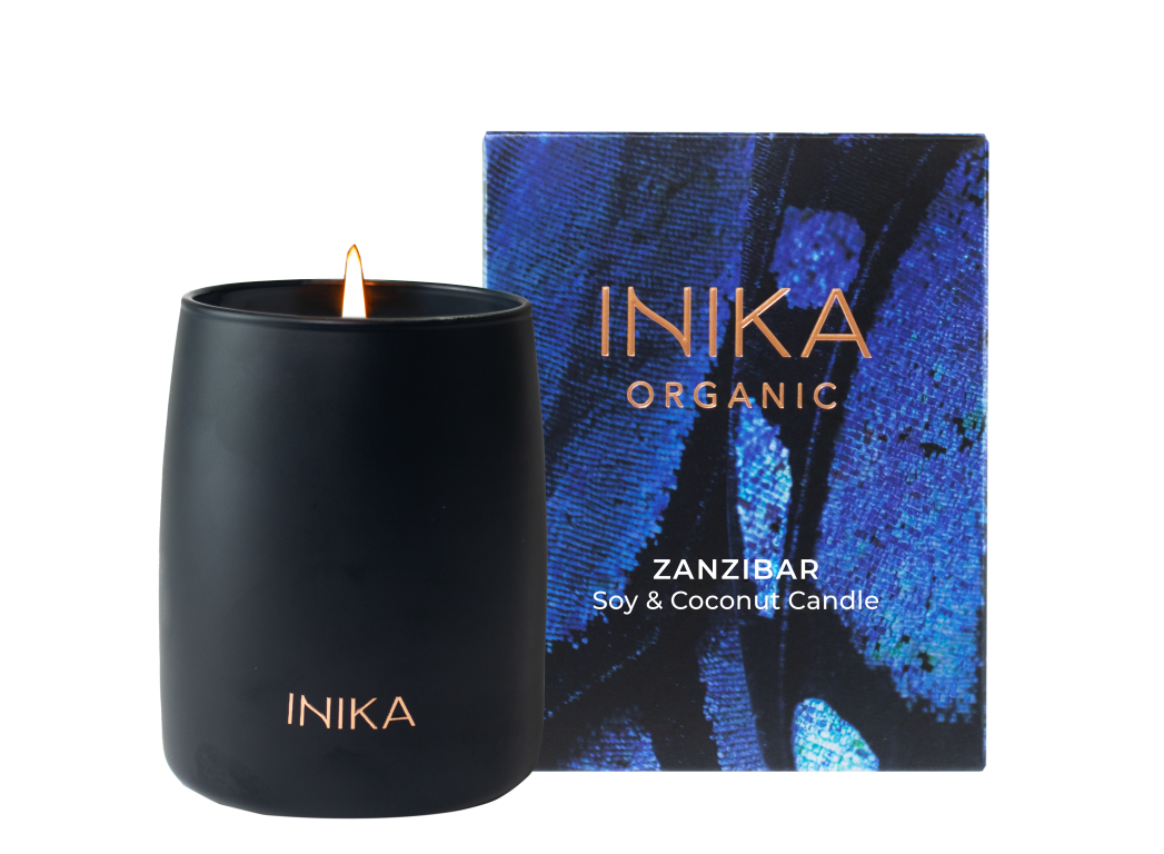 INIKA-Zanzibar-Soy -Coconut-Candle  (Middel)