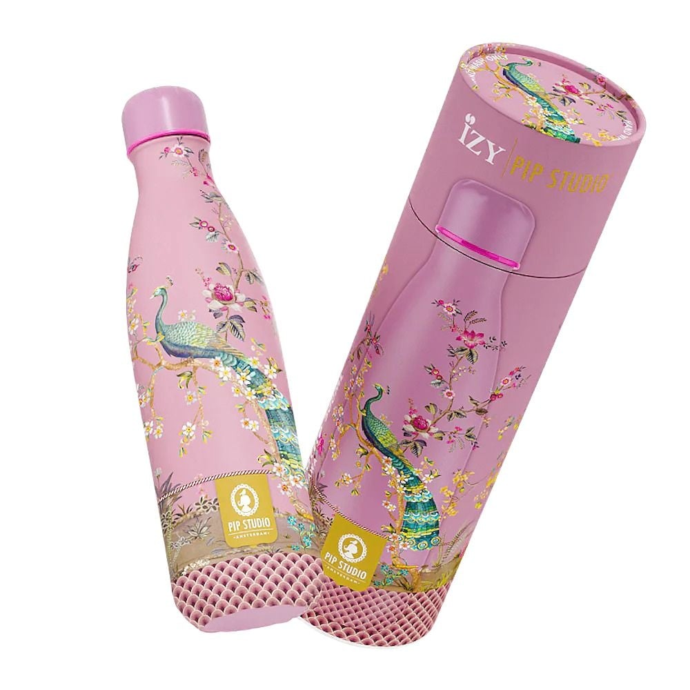 IZY RVS Drinkfles Thermosfles (500ml) - Pip Studio Okinawa Pink