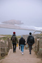 K20VCNPPL-T-LOOP-GOROSTIETA-Friends Walking Down Steps To Beach 2