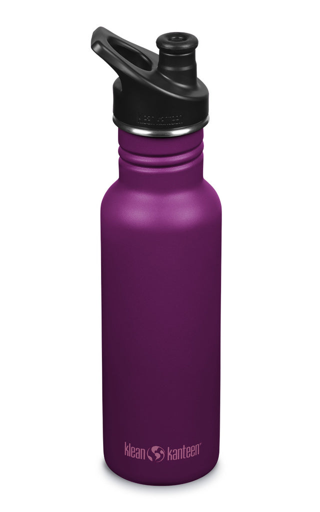 Klean Kanteen RVS Drinkfles Classic 532ml (Sport Cap) - Purple Potion