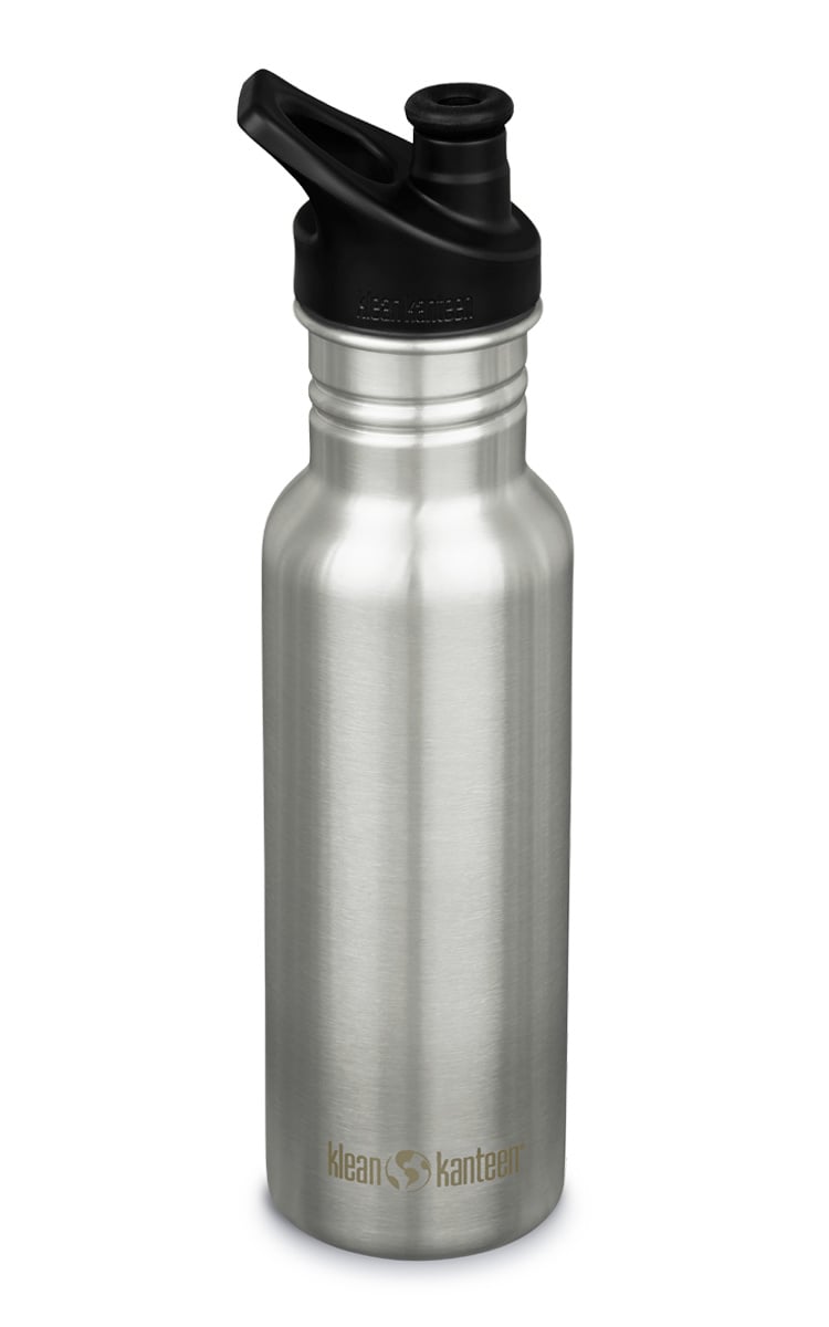 Klean Kanteen RVS Drinkfles Classic 532ml (Sport Cap) Brushed Stainless