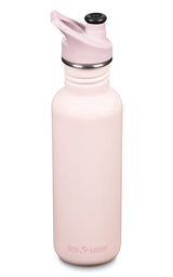 Klean Kanteen RVS Drinkfles Classic 800ml (Sport Cap) - Heavenly Pink