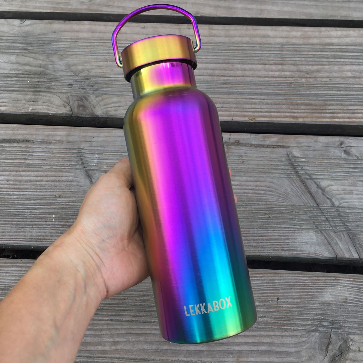 Lekkabox RVS Thermosfles 600ml Rainbow 4