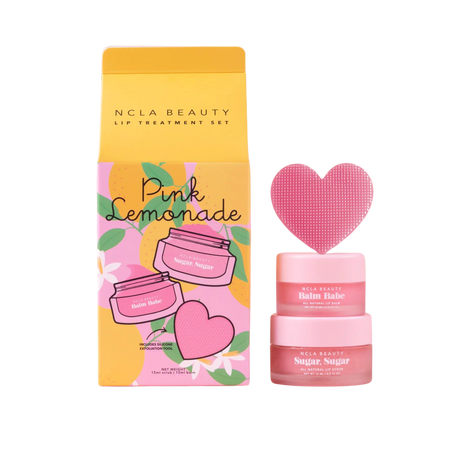 NCLA Beauty Lip Scrub & Lipbalm Gift Set - Pink Lemonade