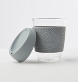 NKGLASS12OZ-FY - Neon Kactus - Glass Coffee Cup 12oz_340 ml - Forever Young - grey - Medium