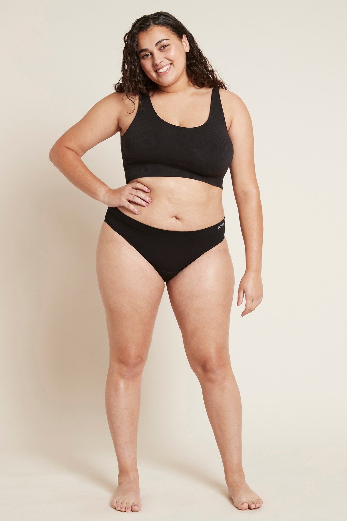 S19-Classic Bikini Period Proof-Heavy_Black_Ribbed Seamless Bra_Black-211023-Boody-0658