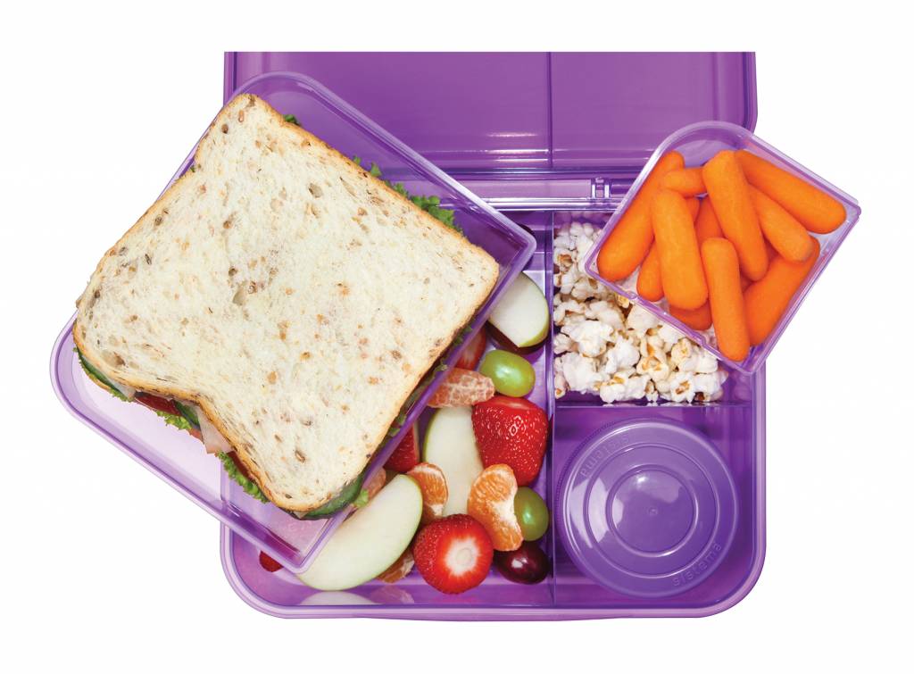 Sistema Bento Box 1.65L met Yoghurtpotje - Paars 2