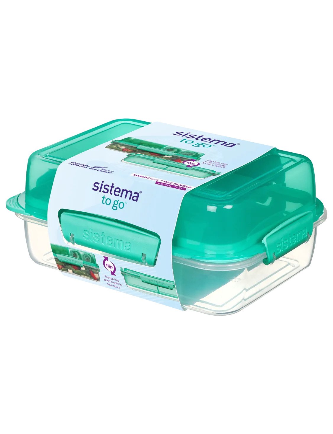 Sistema-Lunchbox-Stack-To-Go-1.8L-Teal