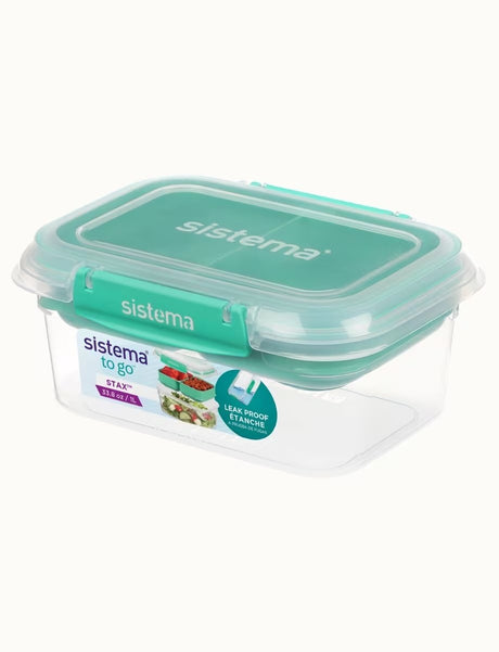 Sistema-To-Go-Stax-Lunchbox-1L-Teal