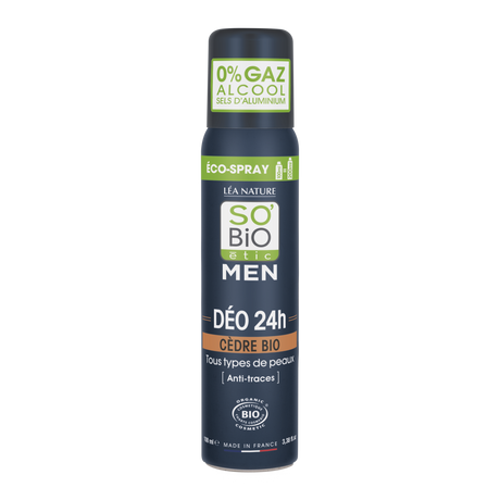 So'Bio Étic For Men Deo Spray Cedar Bio 3517360021509