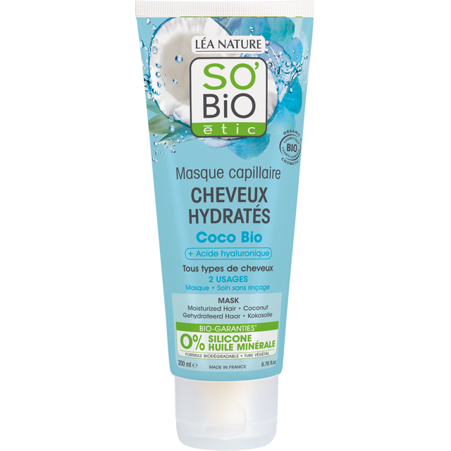 So'Bio Étic Haarmasker - Coco Hyaluronic Acid (200ml)