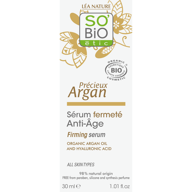 SO'BIO étic - Précieux Argan Firming Serum