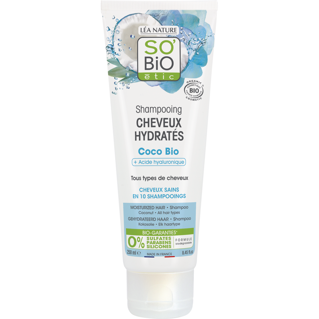 So'Bio Étic Shampoo Moisturised Hair Coco Hyaluronic Acid