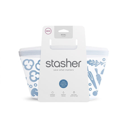 Stasher Siliconen Vershoudzak 946ml - Clear 2