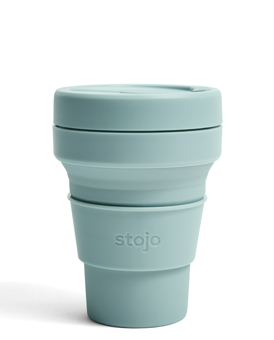 Stojo Opvouwbare Koffiebeker 355ml - Aquamarine