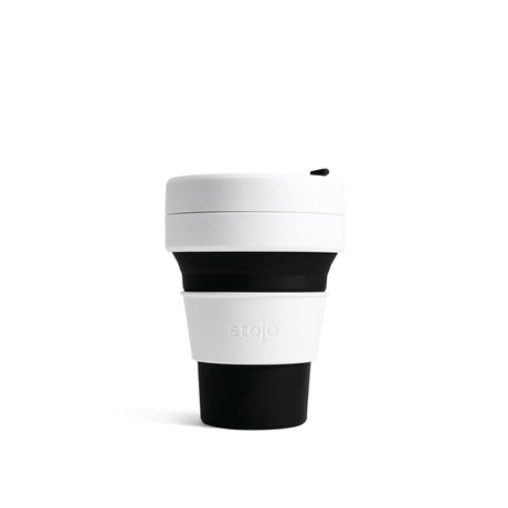 Stojo Pocket Cup Black White