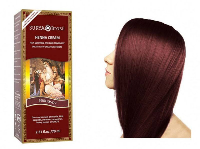 Surya Brasil burgundy cream haar