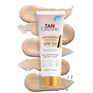 TanOrganic Daily Defence Tinted Sunscreen SPF50