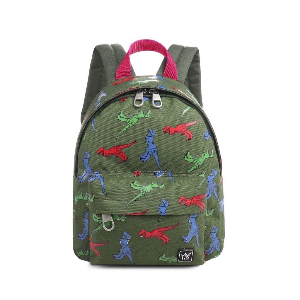 [TKBPHE202-S-AGD] YLX Hemlock Backpack (S) _ Kids _ Army Green & dinosaurs