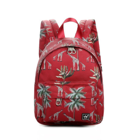 [TKBPHE211-S-BOG] YLX Hemlock Backpack (S) _ Kids _ Bordeaux Giraffes