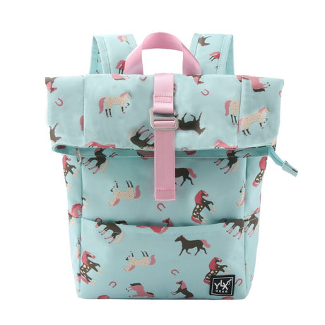 [TKBPOR201-BAH] YLX Original Backpack _ Kids _ Bleached Aqua & Horses