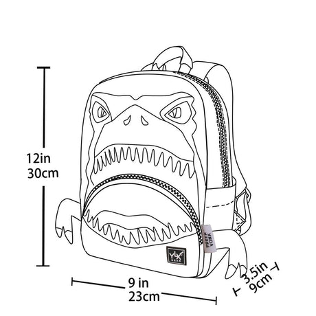 YLX Dino Bite Backpack _ Kids _ Green Dino Bite (3)